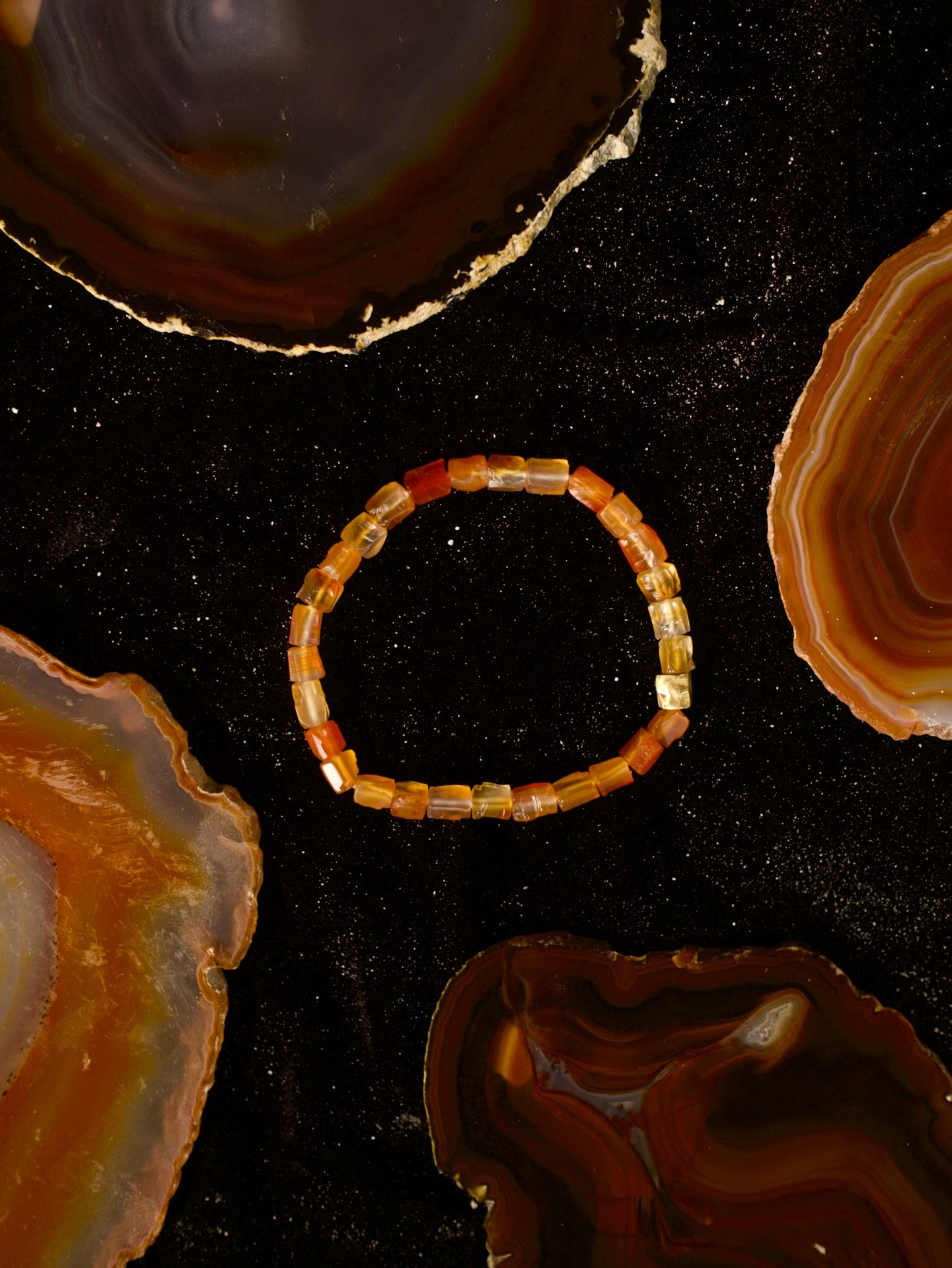 Bracciale Nuggets in Corniola