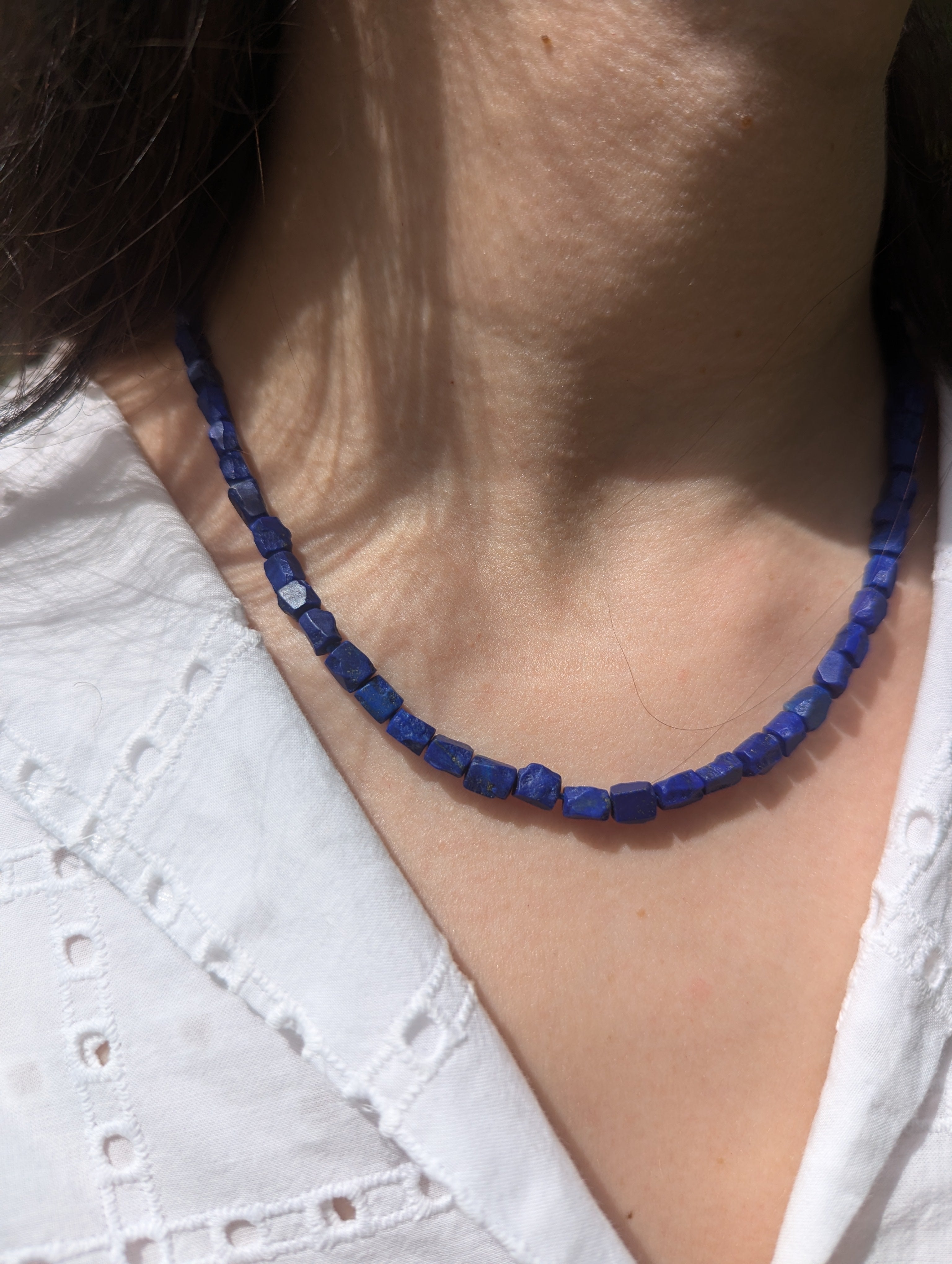 Girocollo Nuggets con Lapislazzuli