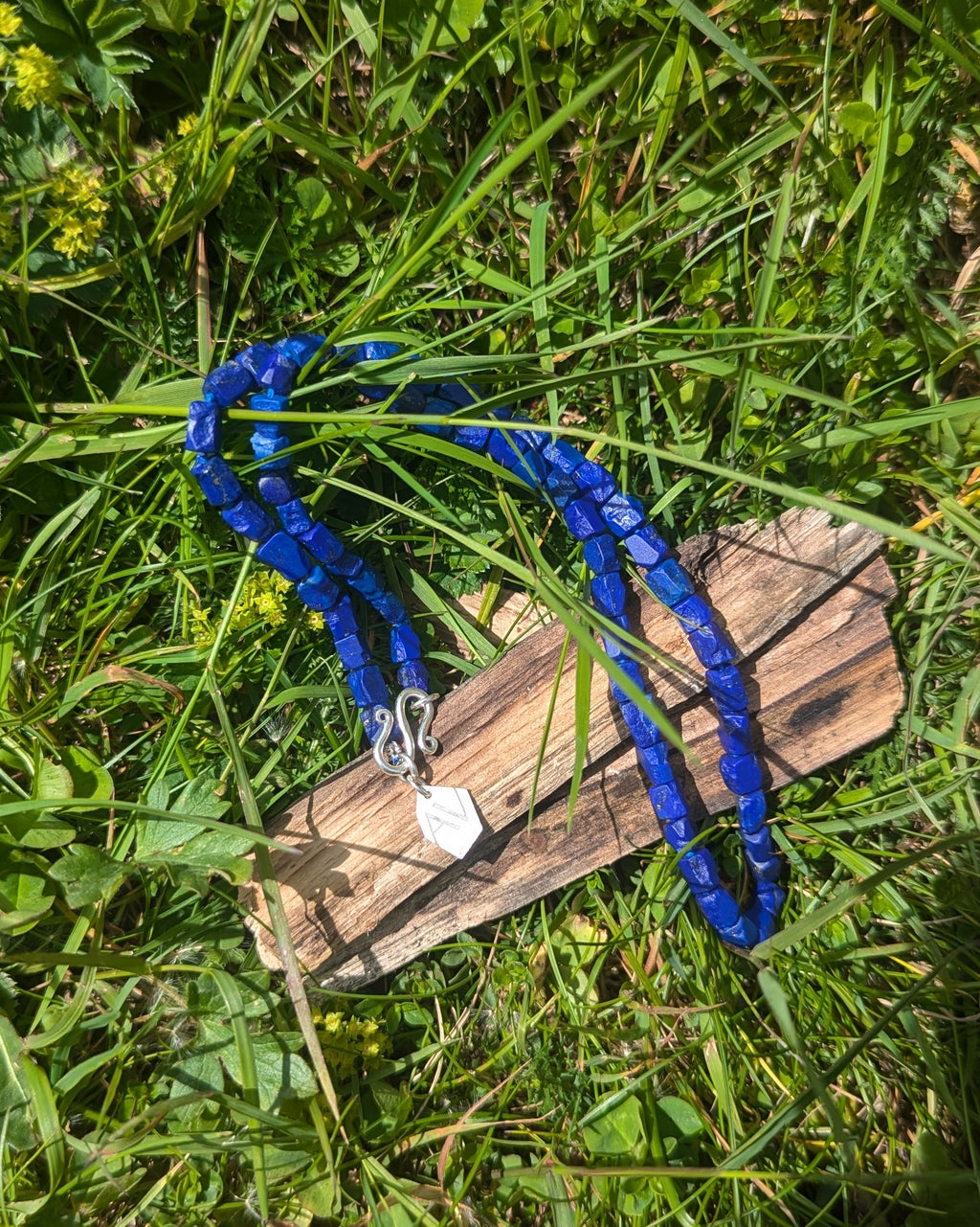 Girocollo Nuggets con Lapislazzuli