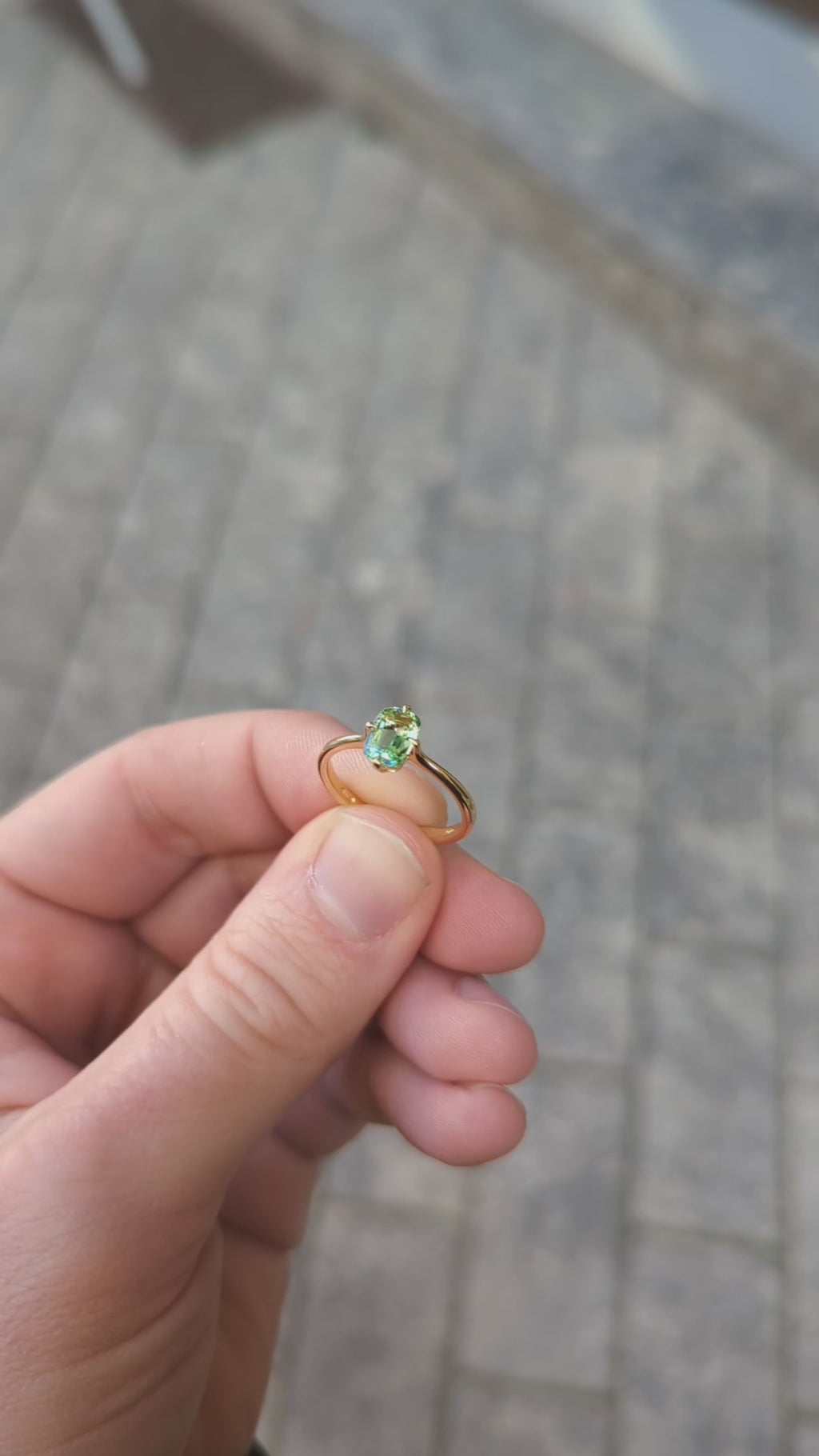 Griffe con Mint Garnet