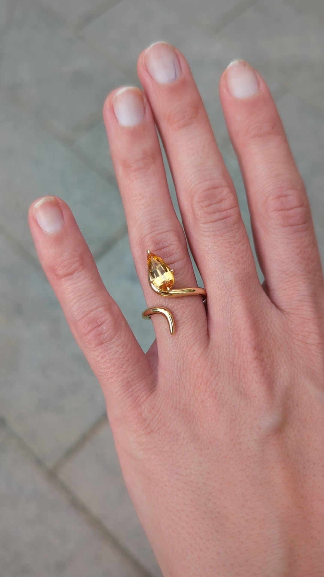 Serpe con Topazio Imperiale