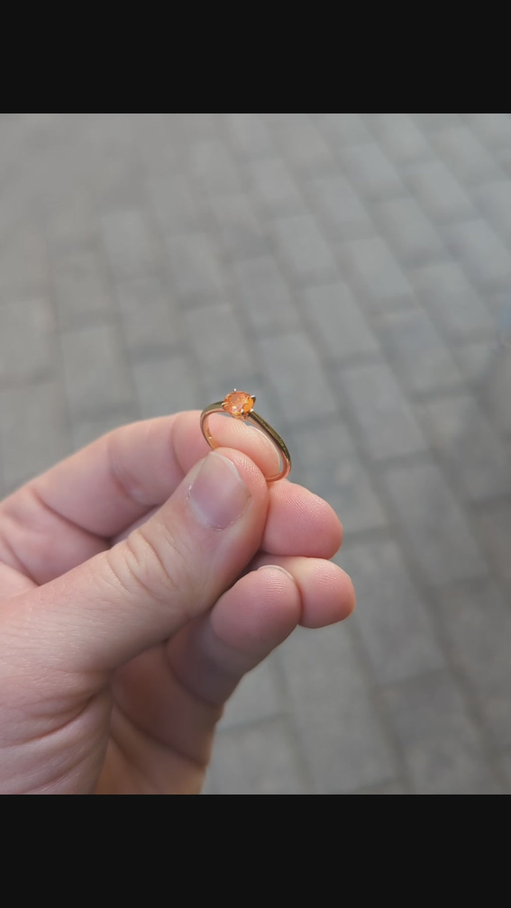 Griffe con Mandarin Garnet